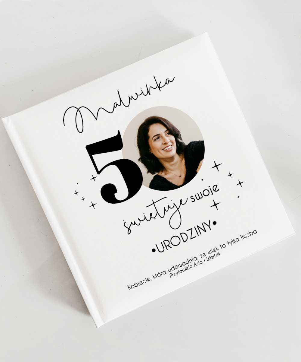 Prezent ze zdjęciem na 50 urodziny - album na zdjęcia