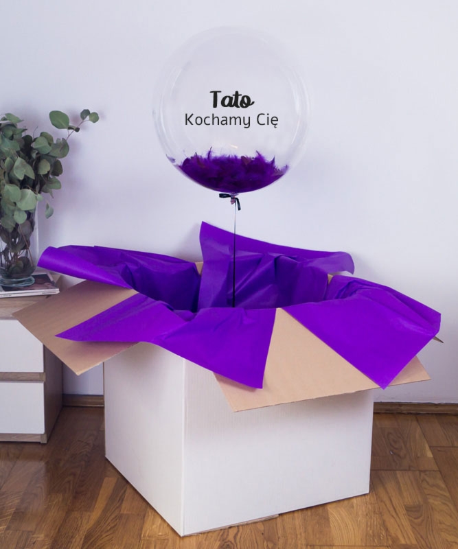 Balon gigant z helem dla Taty - Kochamy Cię