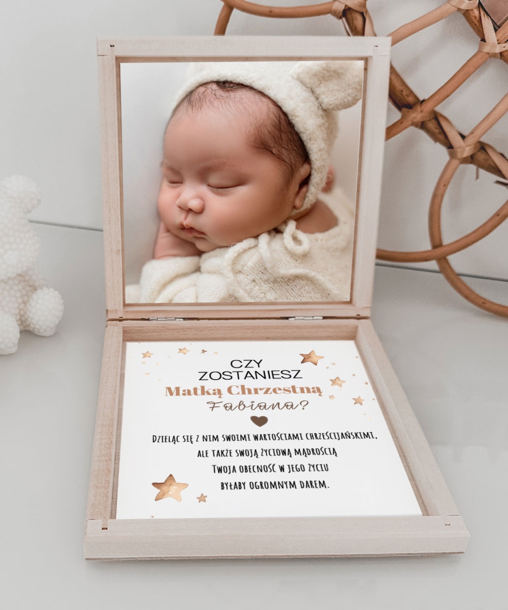 Personalizowana PROŚBA do MATKI CHRZESTNEJ od chłopca - MIŚ