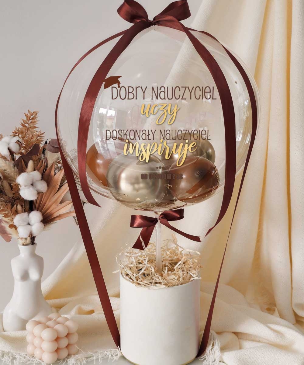 Elegancki zestaw prezentowy dla nauczyciela - personalizowany BalonBox