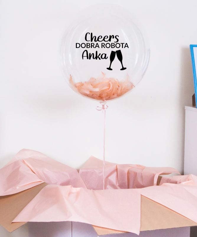 Wielki balon kula z helem na prezent - Dobra Robota