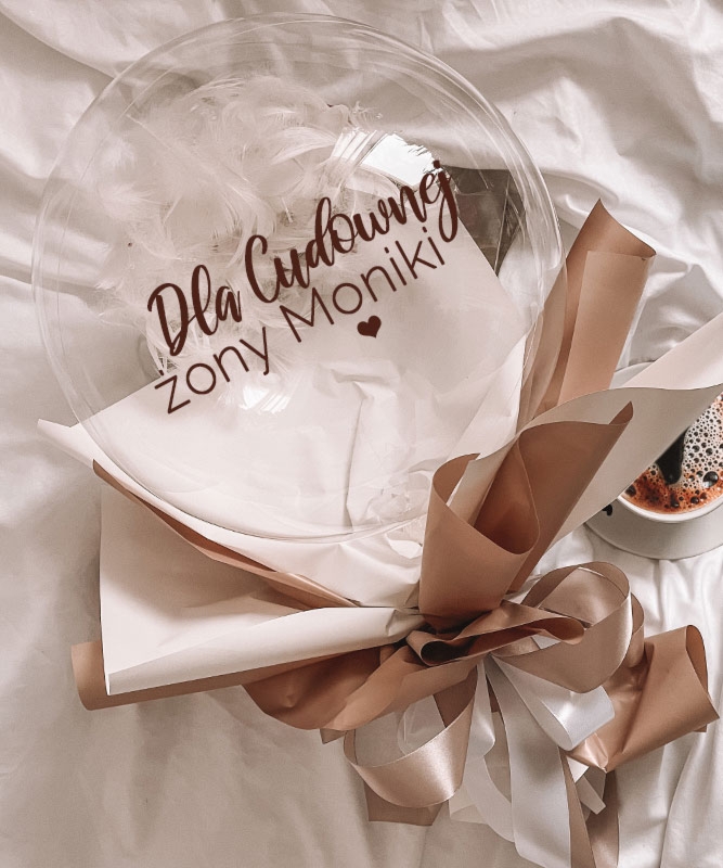 Prezent dla żony z imieniem - Duży bukiet Cudowna