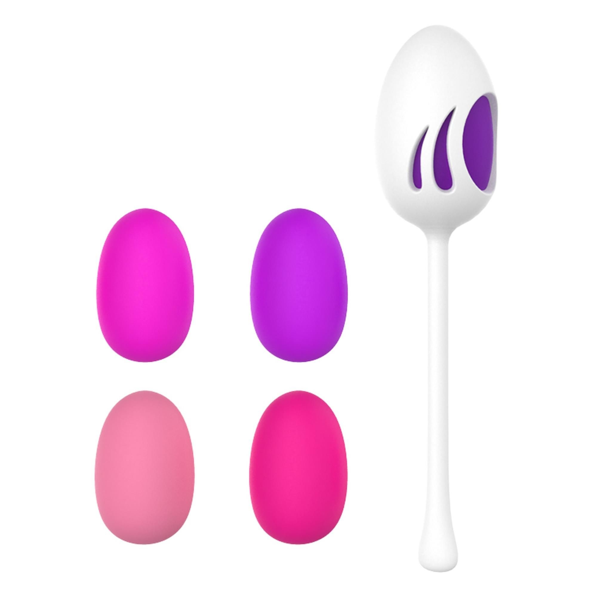 Kulki Gejszy Żelowy Kegel Ball Pink-purple B - Series Joy Różowy | 100% ORYGINAŁ