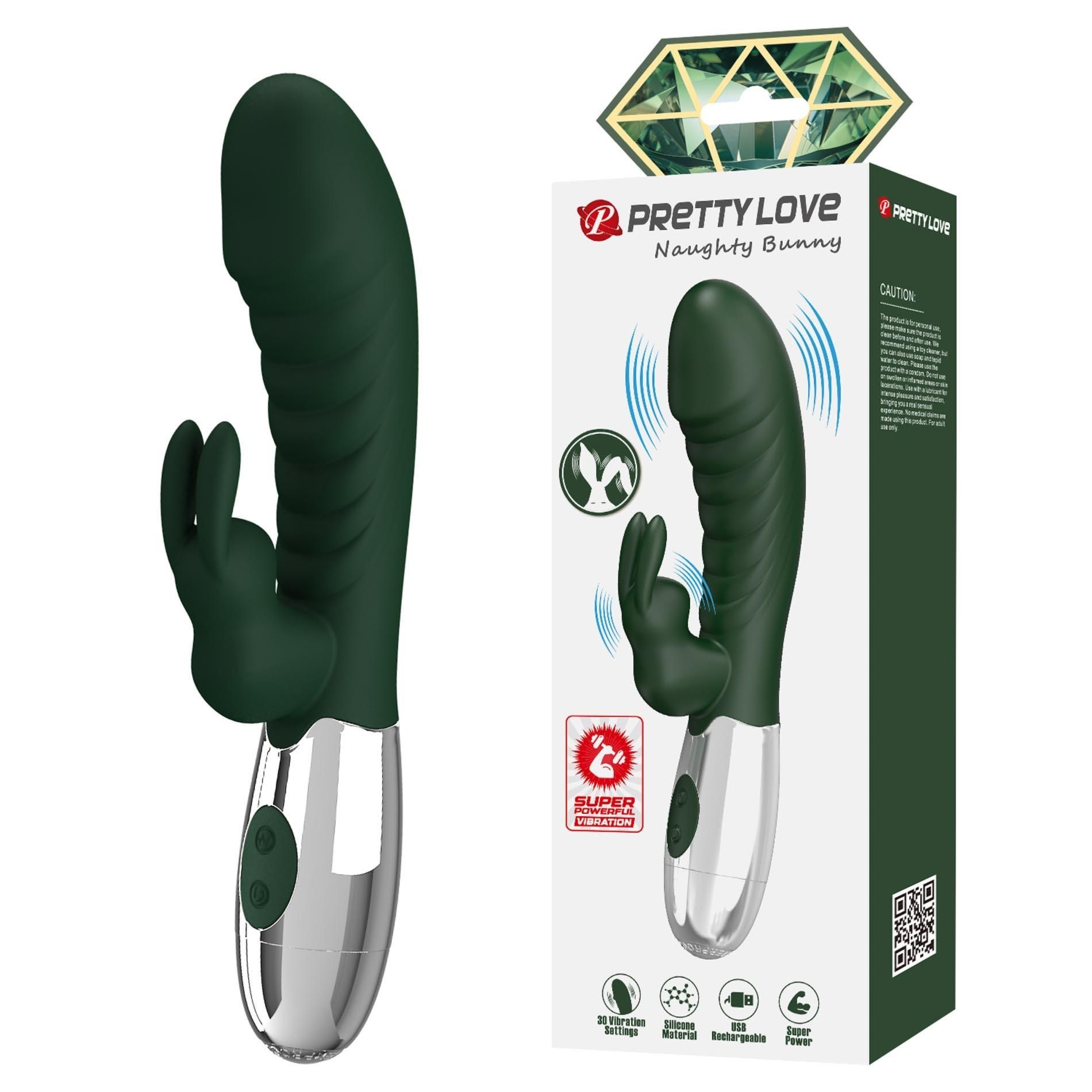 Wibrator Króliczek Naughty Bunny Dual-motor Rabbit Vibrator Pretty Love | 100% ORYGINAŁ