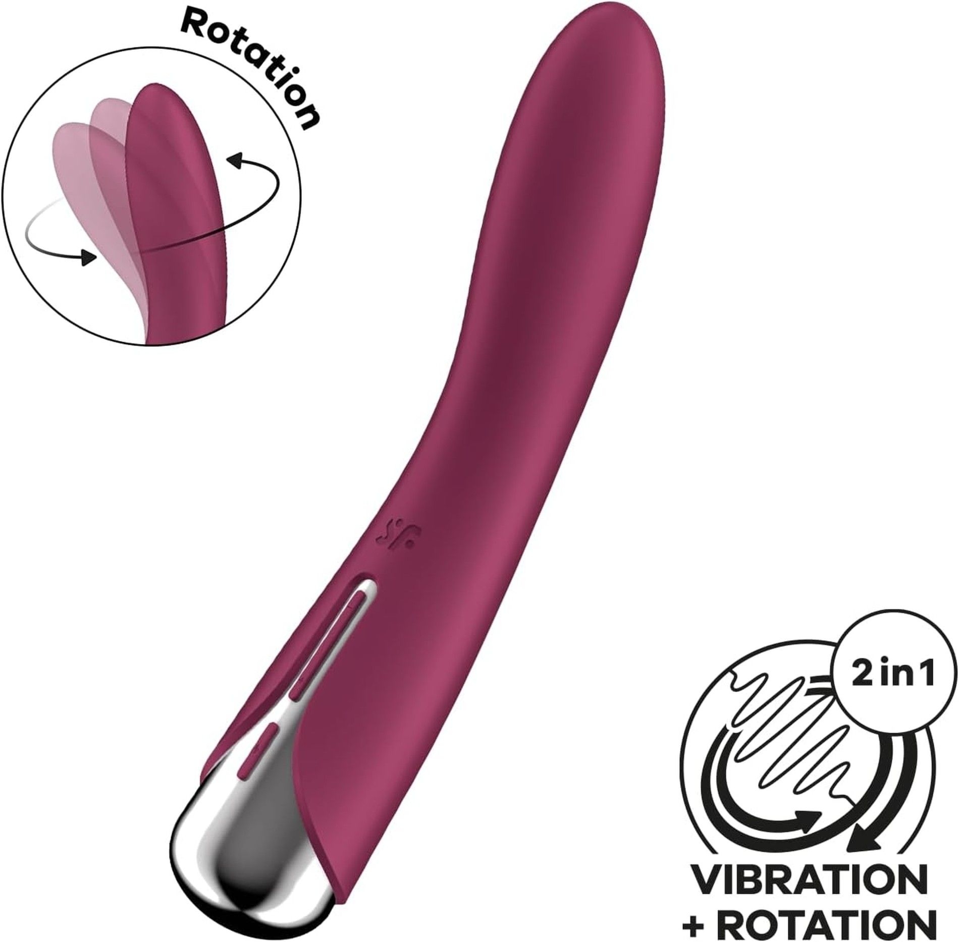 Wibrator do punktu G Spinning Vibe 1 Red Satisfyer