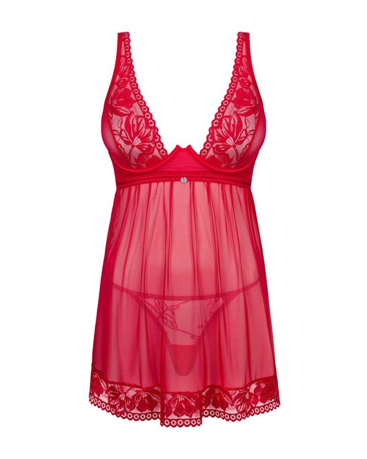 Lacelove babydoll i stringi   XS/S Obsessive | 100% ORYGINAŁ| DYSKRETNA PRZESYŁKA