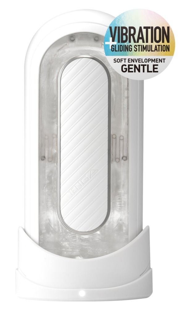 Masturbator Flip Zero Gravity Electronic Vibration White Tenga