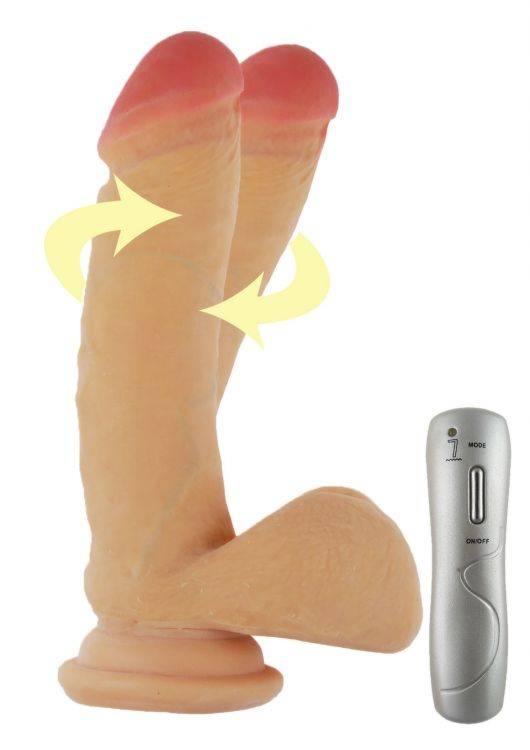 Realistyczny Rotacyjny Wibrator Hefajstos 20,5cm