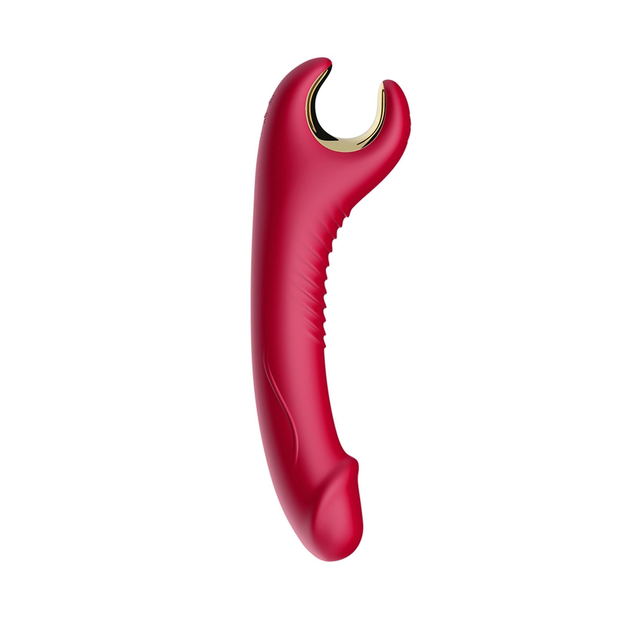 Stymulator Łechtaczki Silikon Silicone 9 Vibration Function Red B - Series Joy Czerwony | 100% ORYGINAŁ
