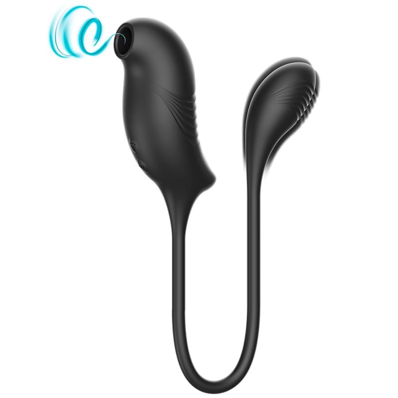 Masażer Łechtaczki z Korkiem Analnym Ibiza 2w1 Silikon USB