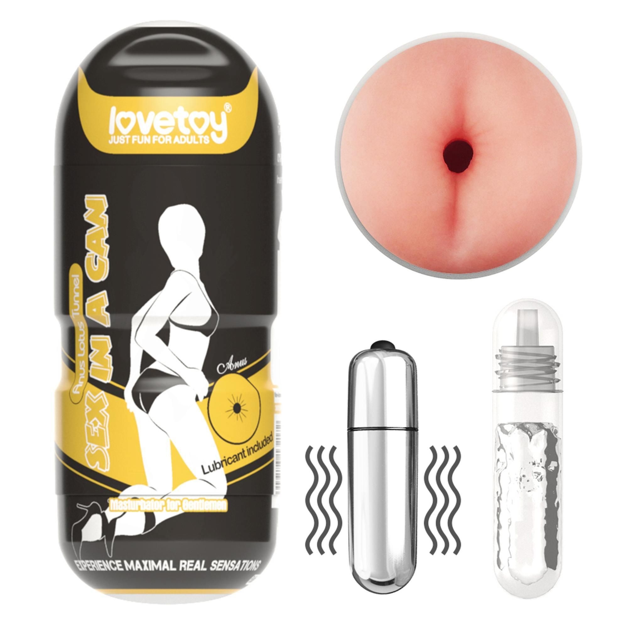 Wibrator Sex In A Can Anus Stamina Tunnel Lovetoy Wibrujący