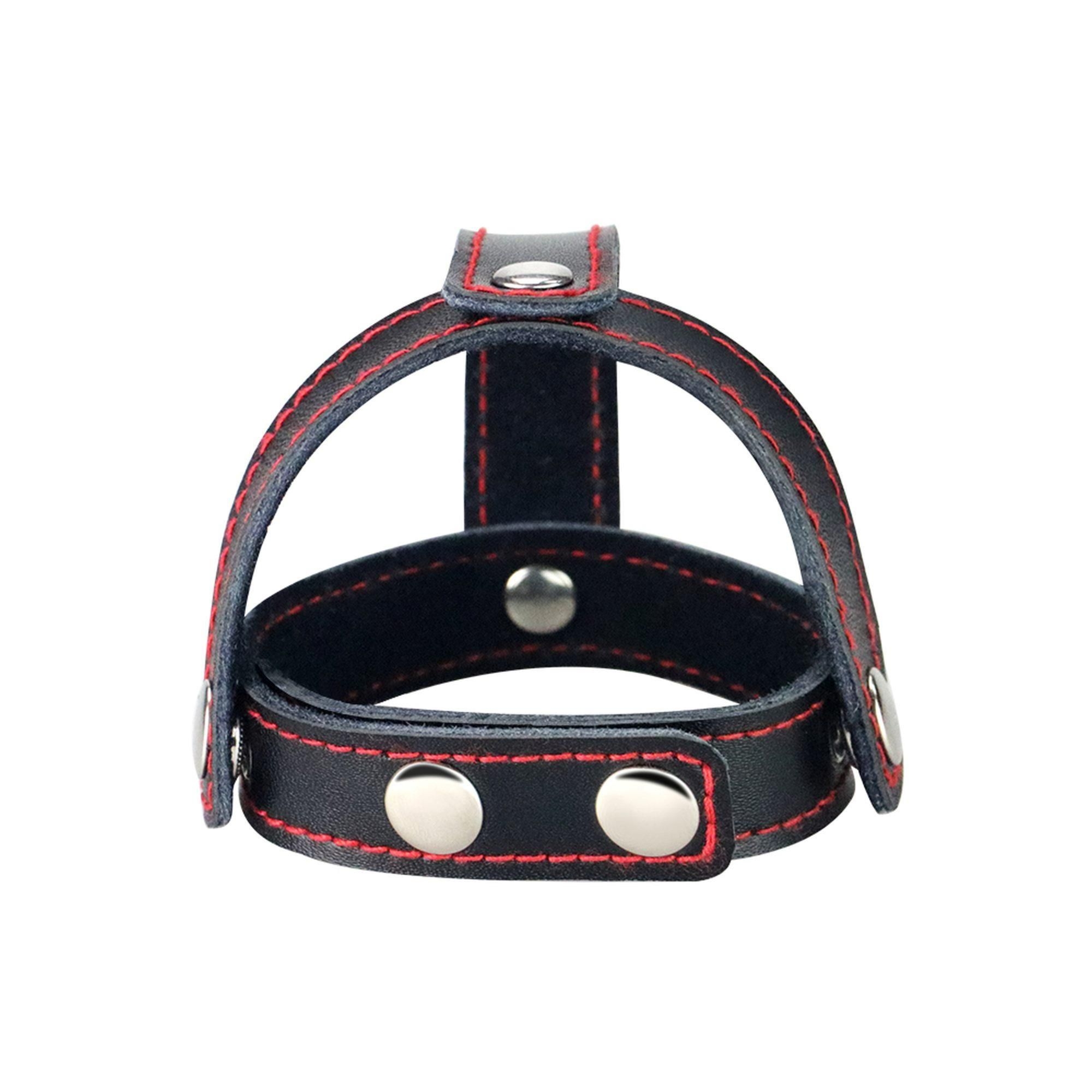 Pierścień Erekcyjny Bondage Fetish Tstyle Leather Cockring With Divider | 100% ORYGINAŁ| DYSKRETNA PRZESYŁKA