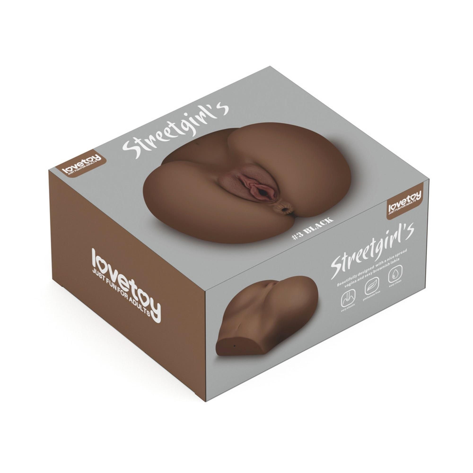 Masturbator Wagina Streetgirl's #3 Lovetoy Czarny | 100% ORYGINAŁ| DYSKRETNA PRZESYŁKA