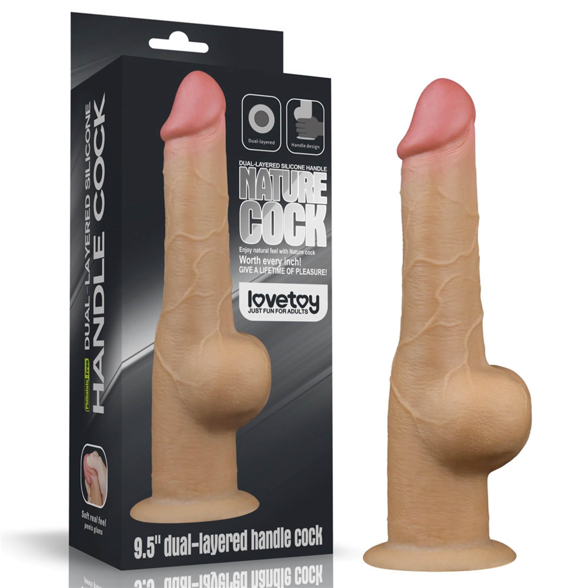 Dildo z Przyssawką Handle Cock Lovetoy 24,1 Cm | 100% ORYGINAŁ
