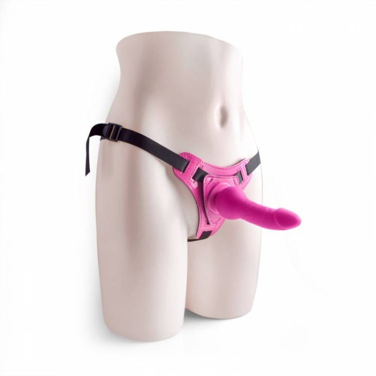 Strap On Real Safe Silikon 14cm Różowy | 100% ORYGINAŁ| DYSKRETNA PRZESYŁKA