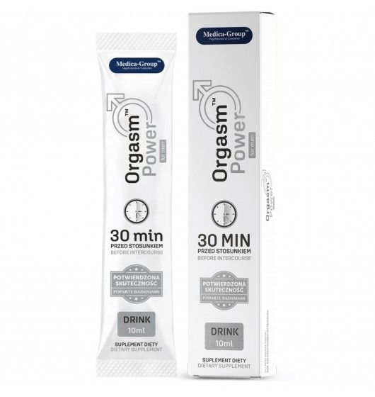 Shot Na Potencję Orgasm Power For Men Medica 10 ml | 100% ORYGINAŁ| DYSKRETNA PRZESYŁKA