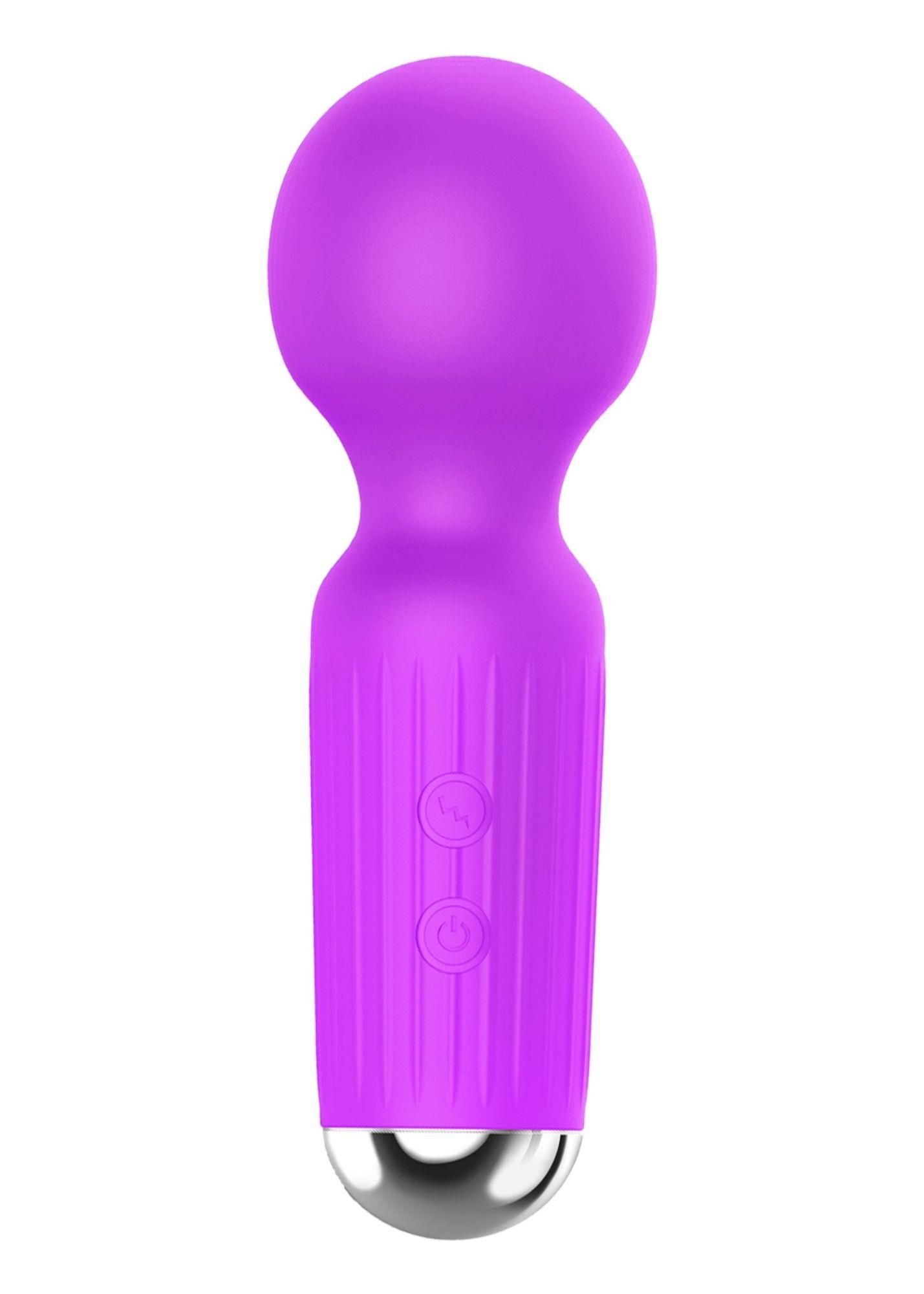 Masażer Wibracyjny Mini Masager B-Series Magic 20 Funkcji USB Fioletowy | 100% ORYGINAŁ| DYSKRETNA PRZESYŁKA