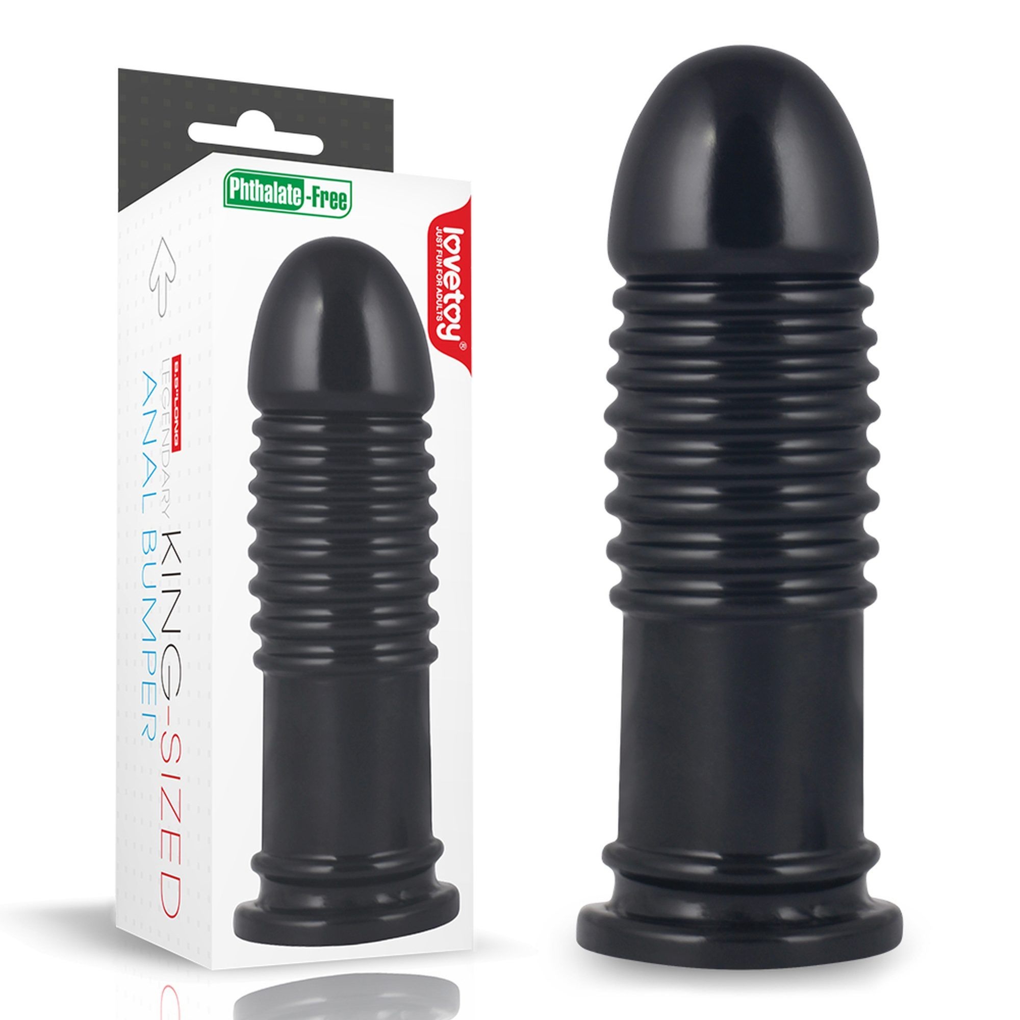 Dildo Analne King Sized Anal Bumper 22cm Czarny | 100% ORYGINAŁ| DYSKRETNA PRZESYŁKA