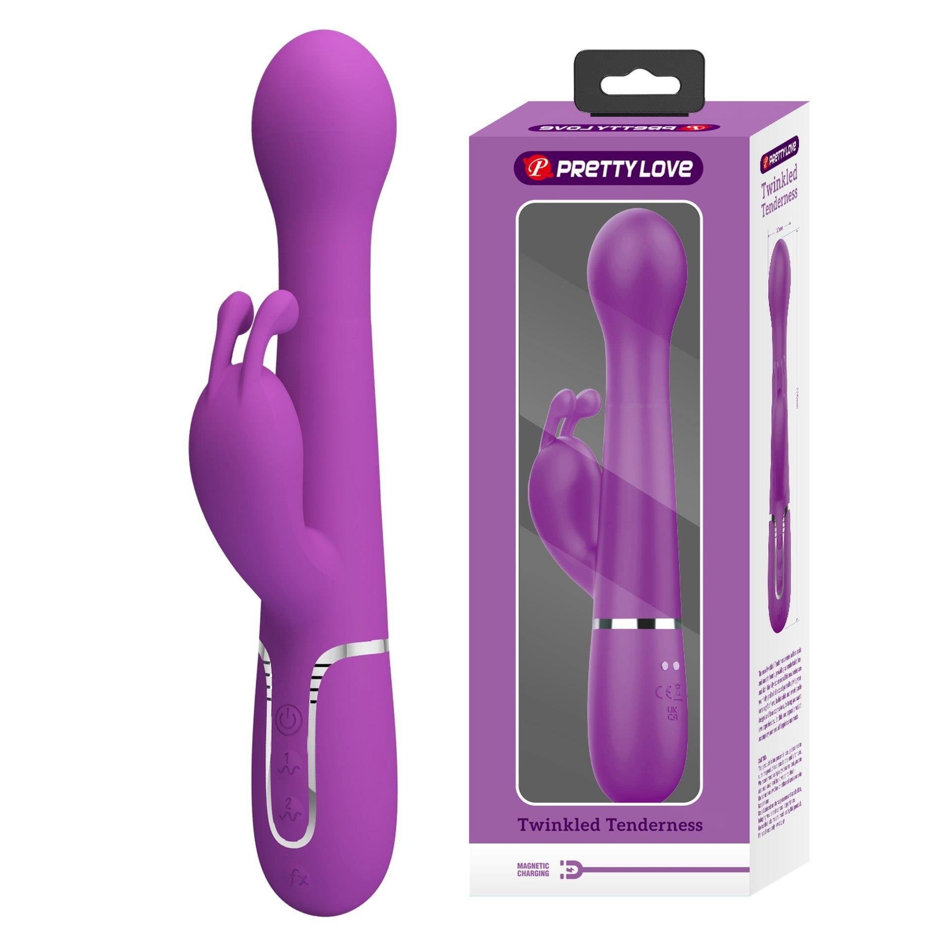 Wibrator Króliczek Dejon Purple Pretty Love Posuwisty Fioletowy | 100% ORYGINAŁ| DYSKRETNA PRZESYŁKA