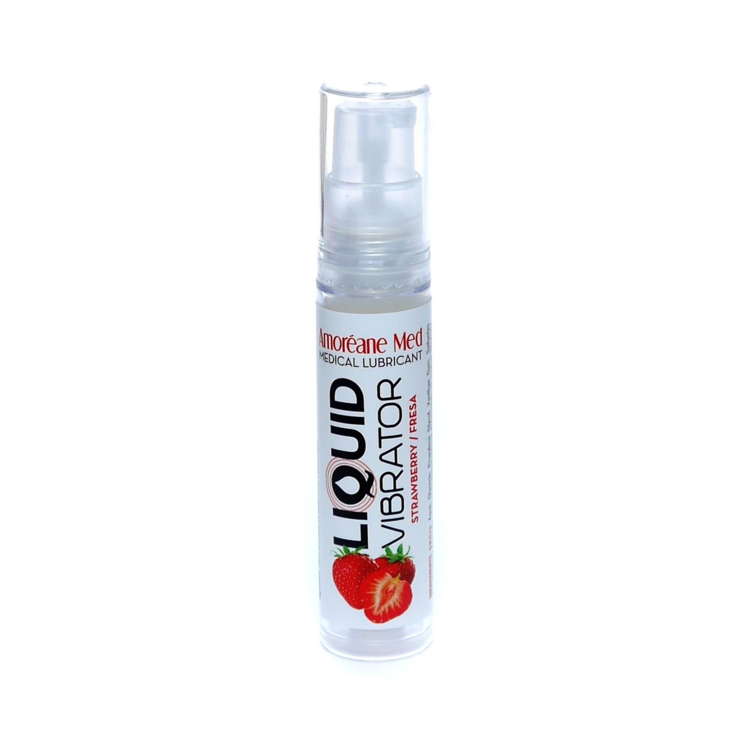 Wibrator w płynie Liquid Vibrator Strawberry 10ml Amoreane | 100% ORYGINAŁ| DYSKRETNA PRZESYŁKA