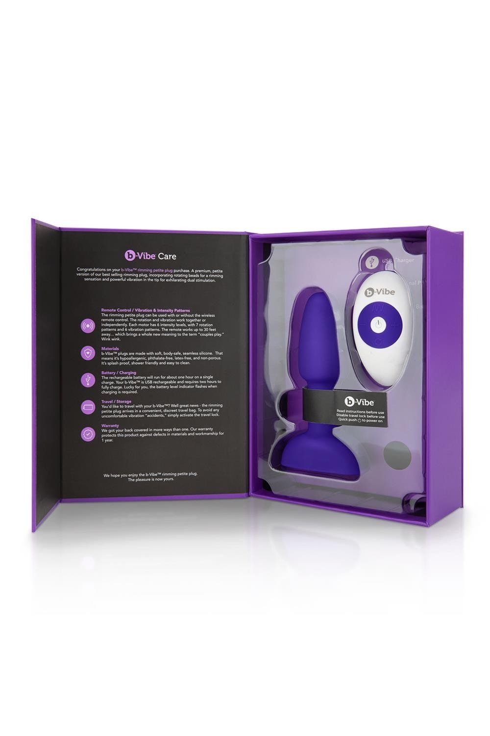 Korek analny Rimming Petite Purple b-Vibe