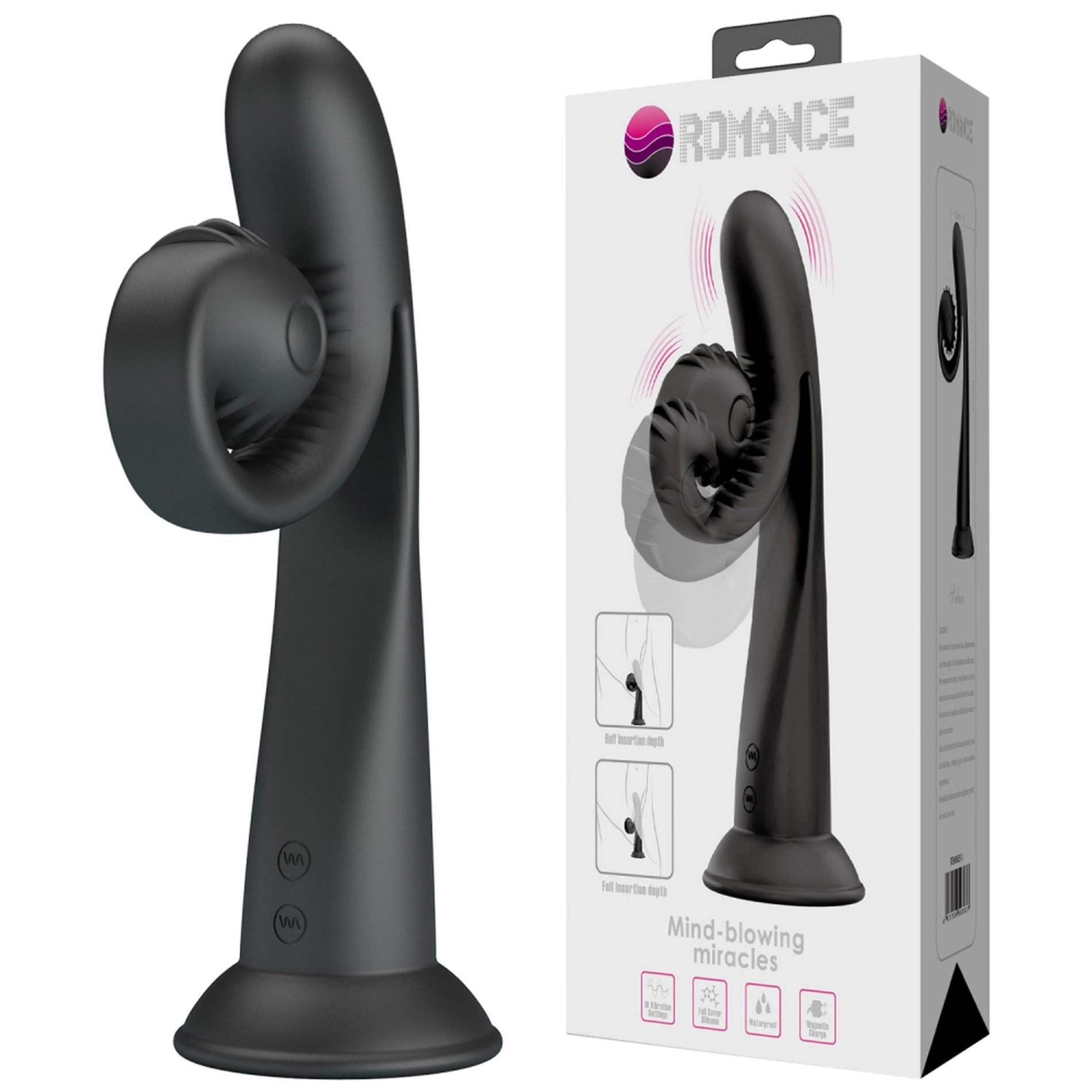 Stymulator Łechtaczki Love Romance Selma Snail Rabbit – Black Pretty Love Czarny | 100% ORYGINAŁ