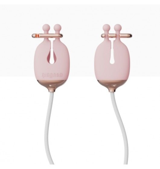 Zaciski Na Sutki No.2 Vibrating Nipple Clamps Pink Qingnan