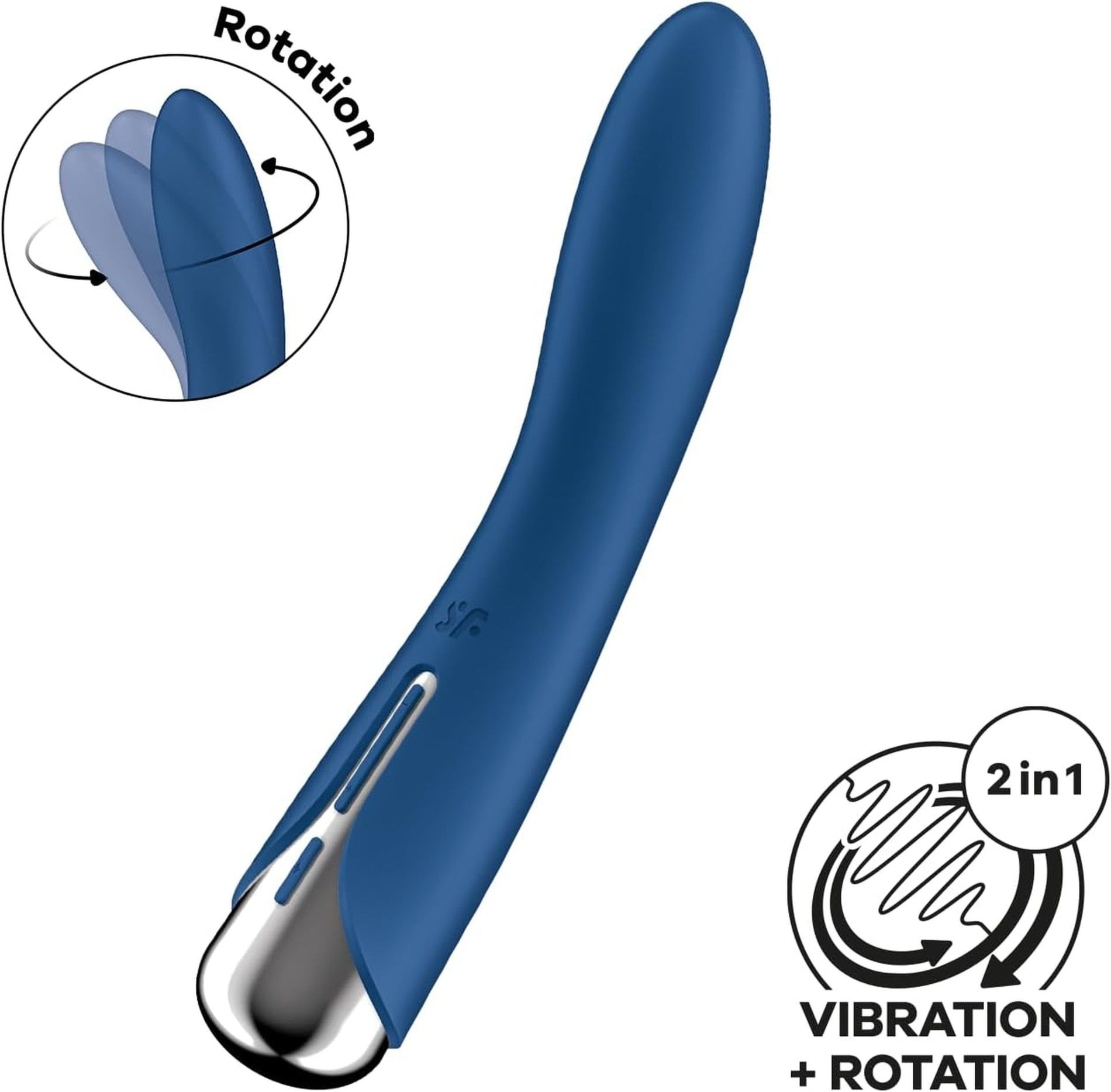 Wibrator do punktu G Spinning Vibe 1 Blue Satisfyer