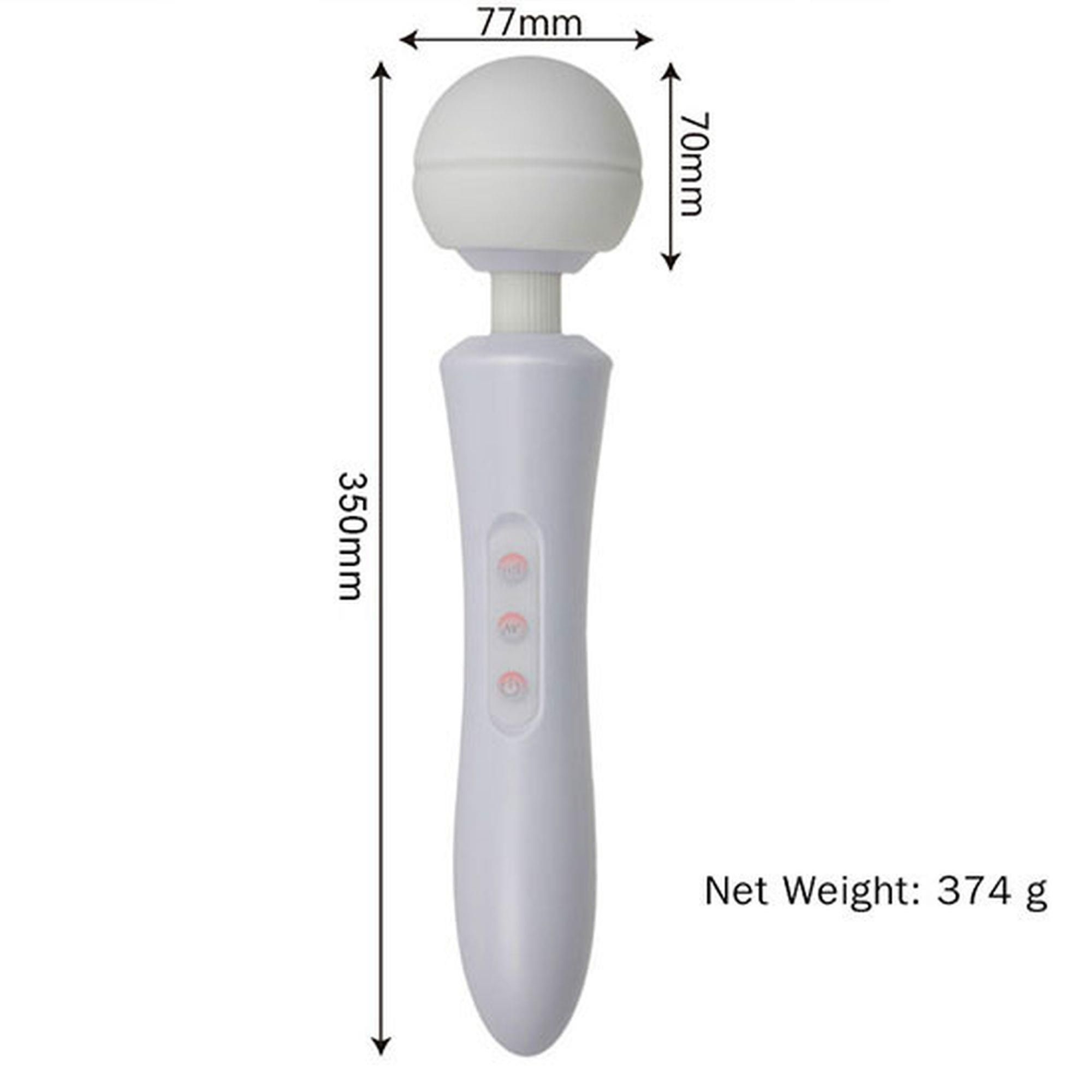 Masażer Wibracyjny Massager Ultra Powerful -Big B-Series Magic 20 Funkcji USB Biały | 100% ORYGINAŁ| DYSKRETNA PRZESYŁKA