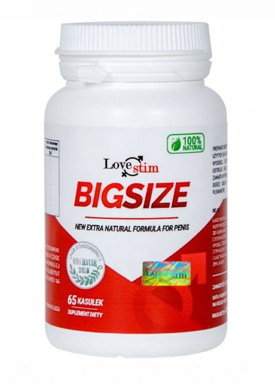 Suplement Diety na Erekcję BigSize 65kaps | 100% ORYGINAŁ| DYSKRETNA PRZESYŁKA