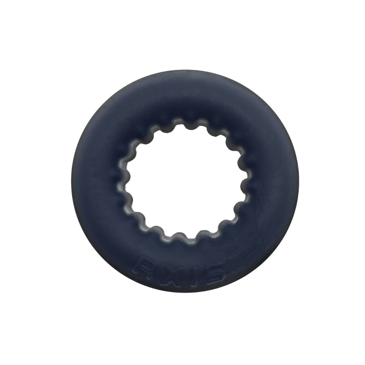 Pierścień erekcyjny Axis Rib Griphold Cockring Ice Black Oxballs
