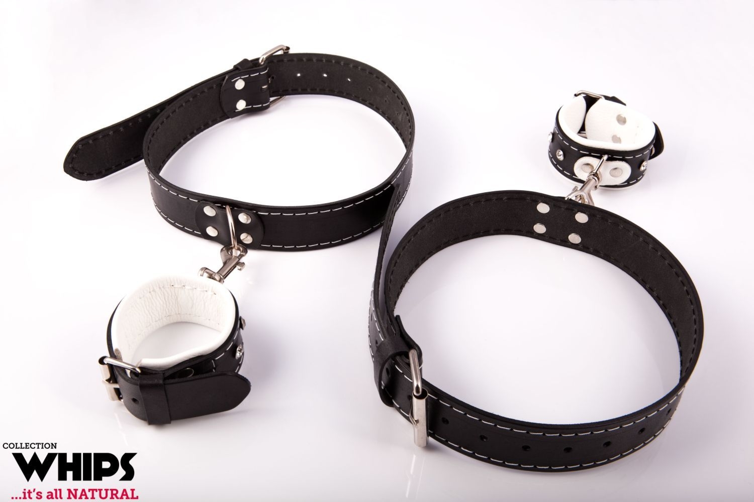 Kajdanki Damskie na Uda Białe