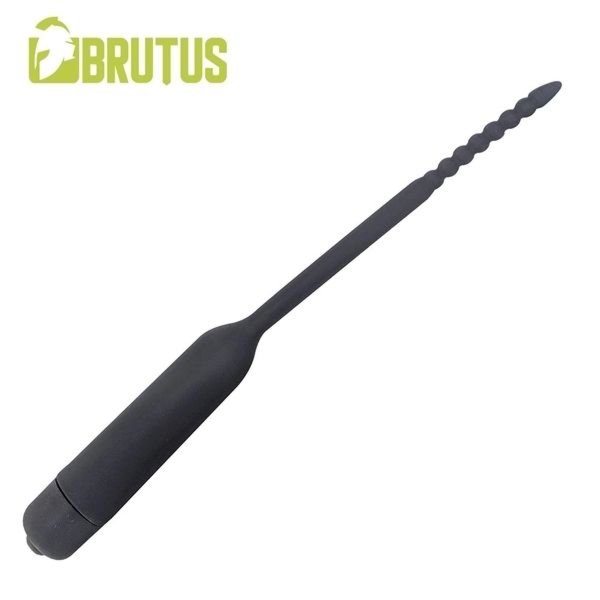 Wibrująca sonda do cewki Brutus Trembler Silicone Vibrating Sound Black