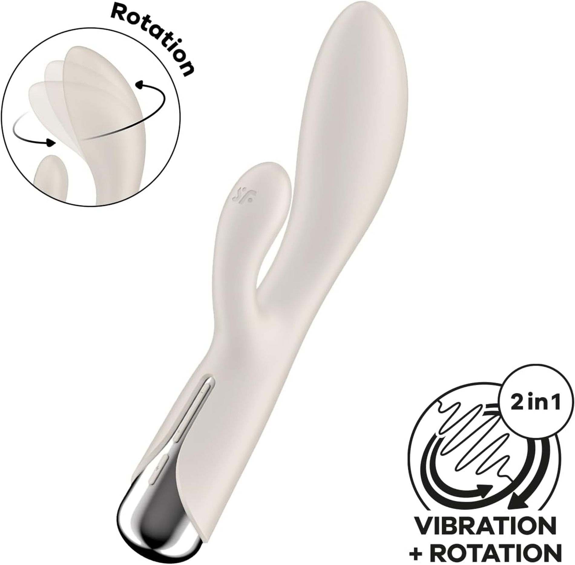 Wibrator króliczek Spinning Rabbit 1 Beige Satisfyer
