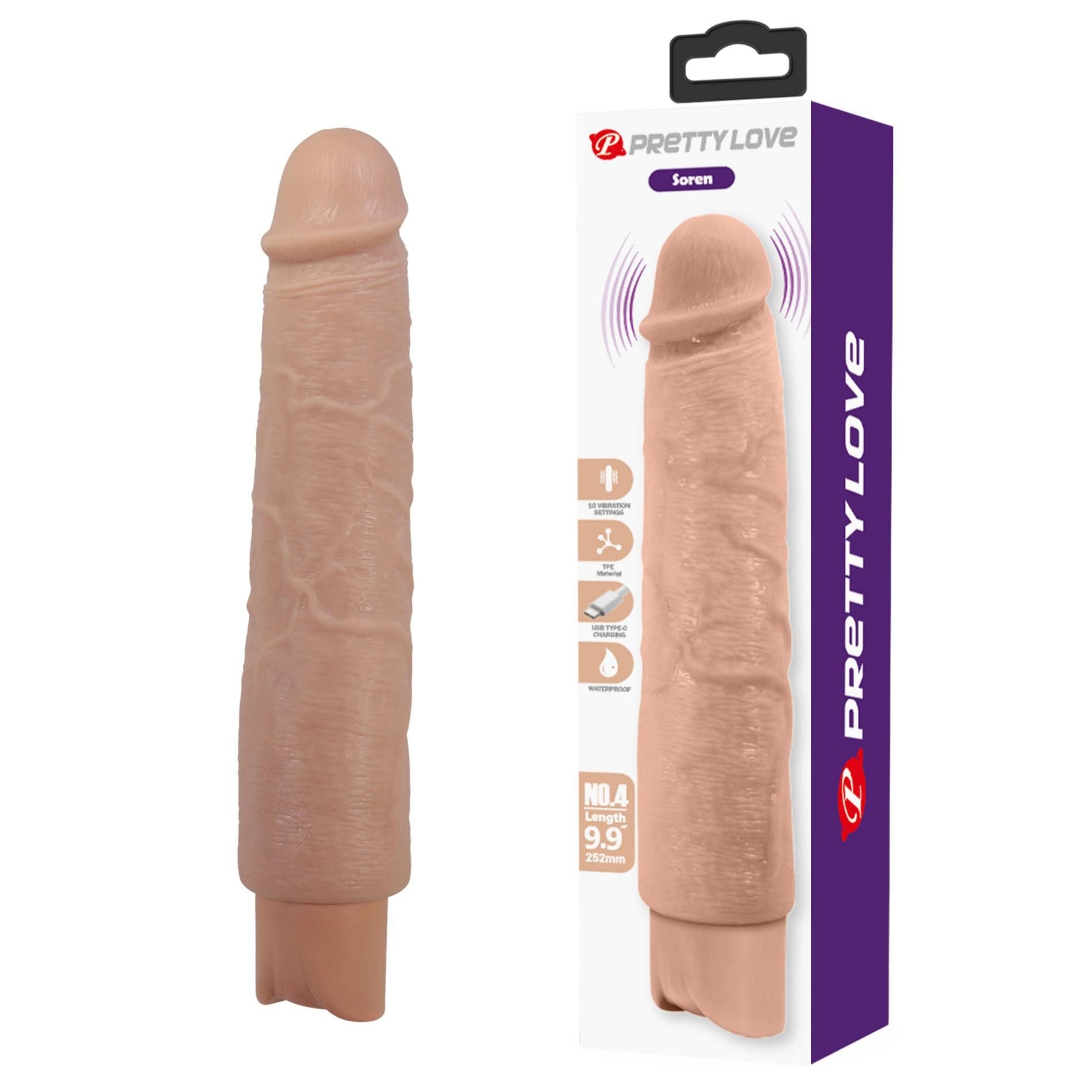 Wibrator Soren Realistic Vibrating Dildo Pretty Love | 100% ORYGINAŁ