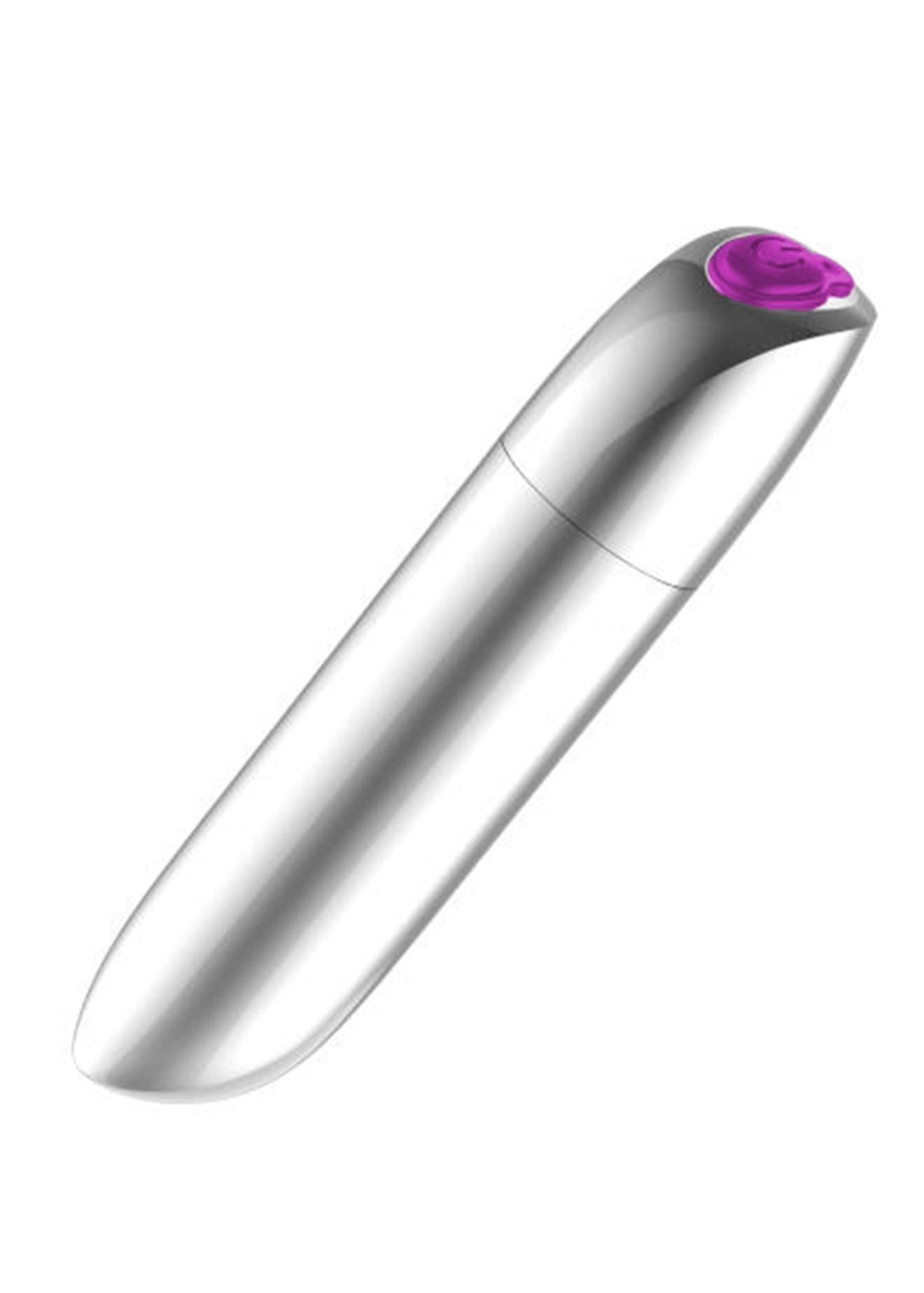Mini Wibrator Powerful Bullet Vibrator B-Series Magic 20 Funkcji USB Srebrny | 100% ORYGINAŁ| DYSKRETNA PRZESYŁKA