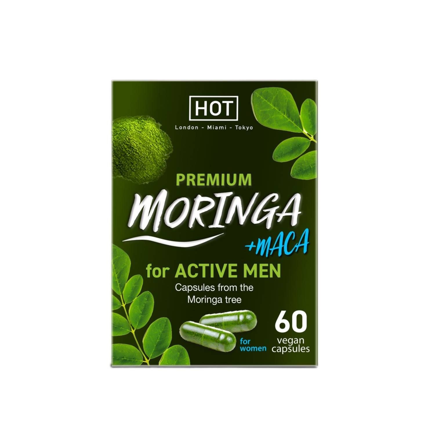 Suplement dla mężczyzn Premium Moringa Active Men Caps 60 Stk. Hot