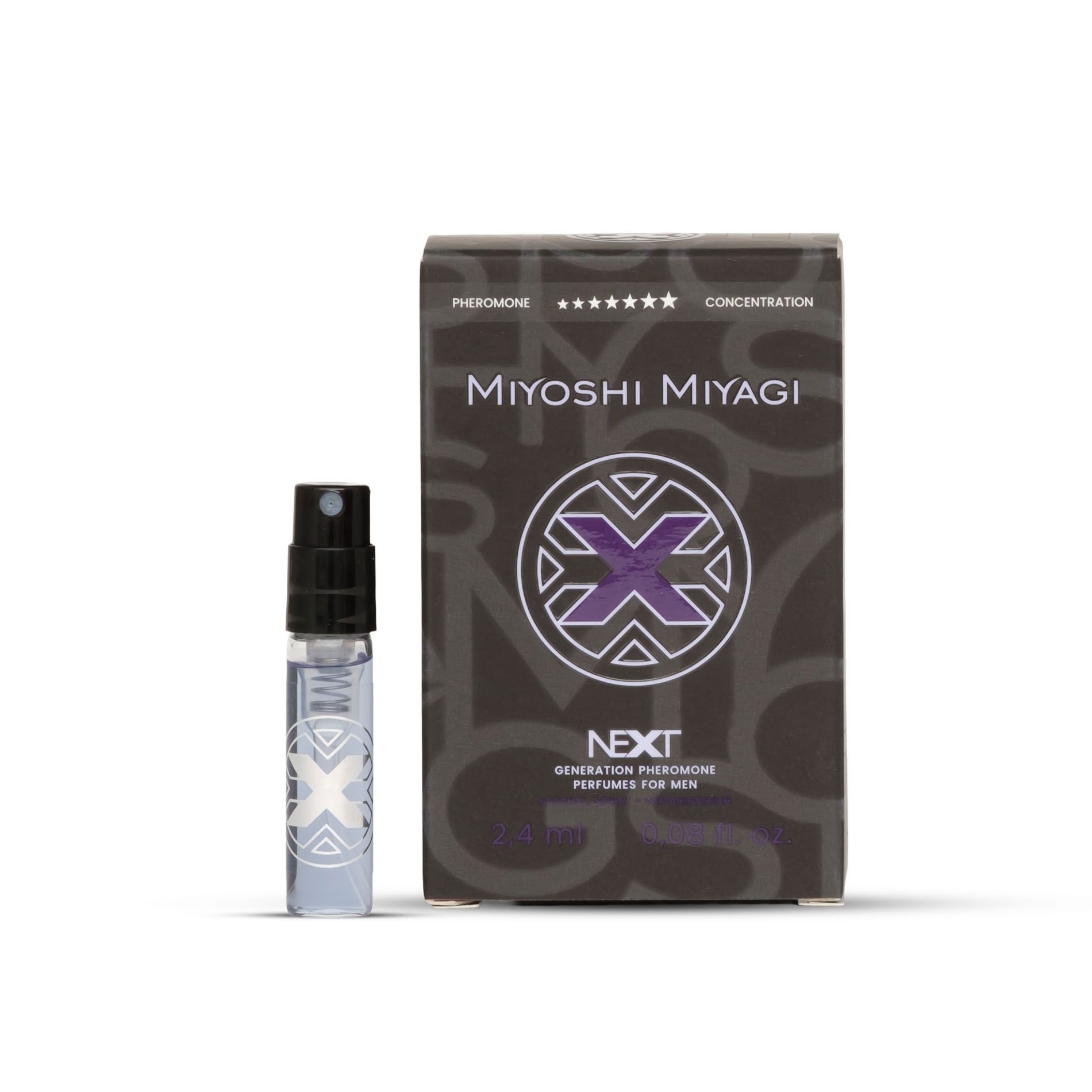 Feromony męskie Next ""X""2,4 ml Homme Miyoshi Miyagi | 100% ORYGINAŁ| DYSKRETNA PRZESYŁKA
