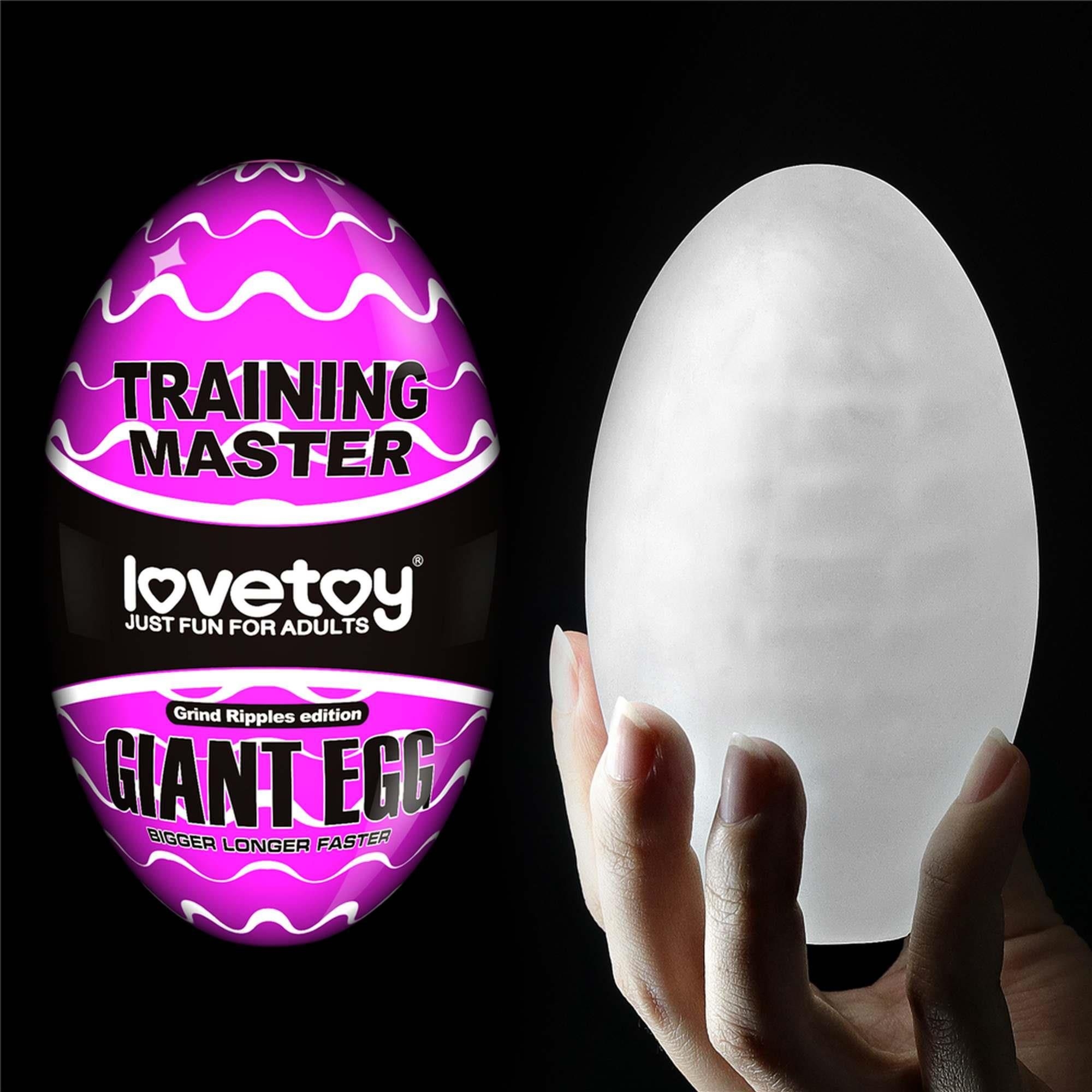 Masturbator Wagina Giant Egg Grind Ripples Edition Lovetoy | 100% ORYGINAŁ| DYSKRETNA PRZESYŁKA