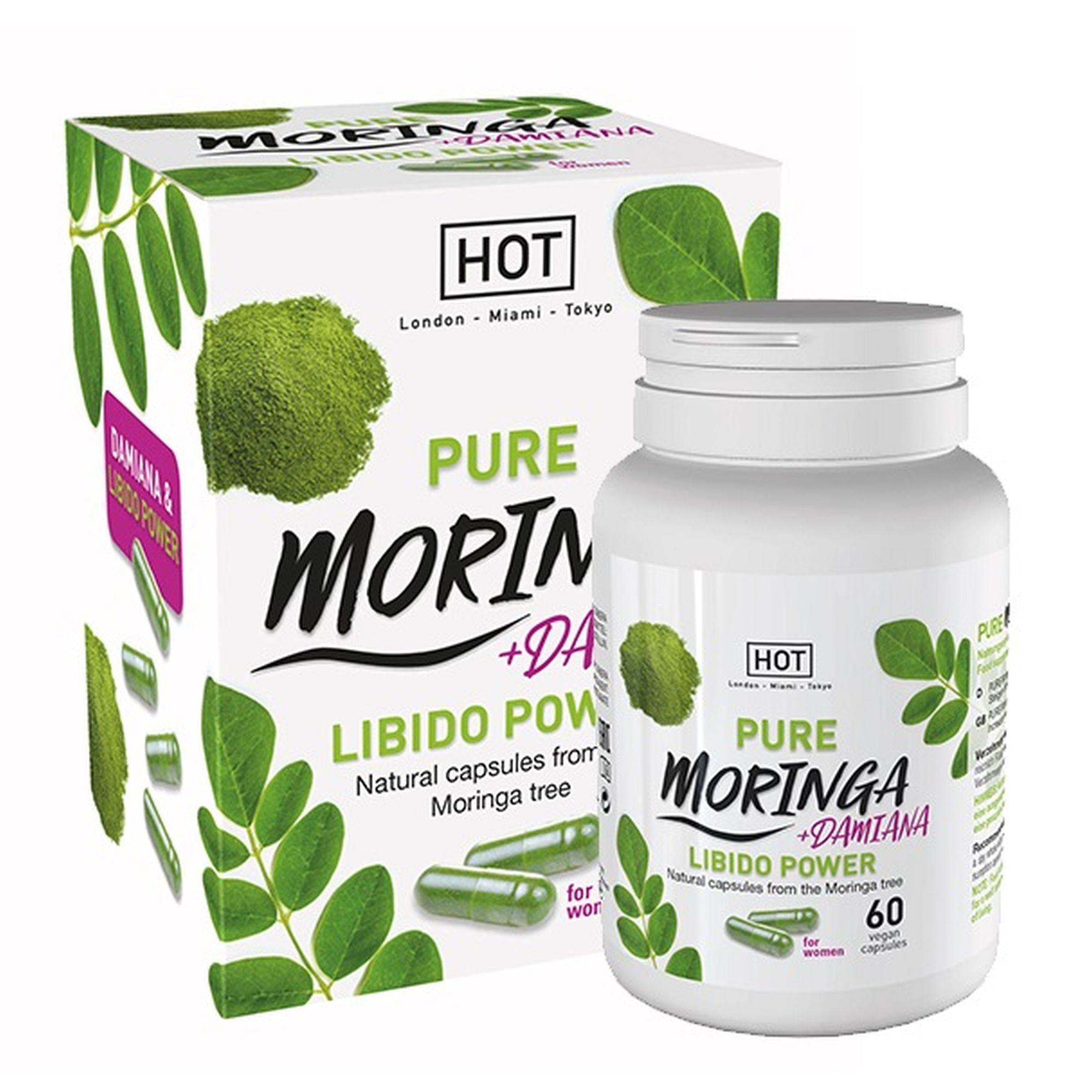 „Czysta Moringa + Damiana Libido Power” Kapsułki Libido Power 60 caps. | 100% ORYGINAŁ