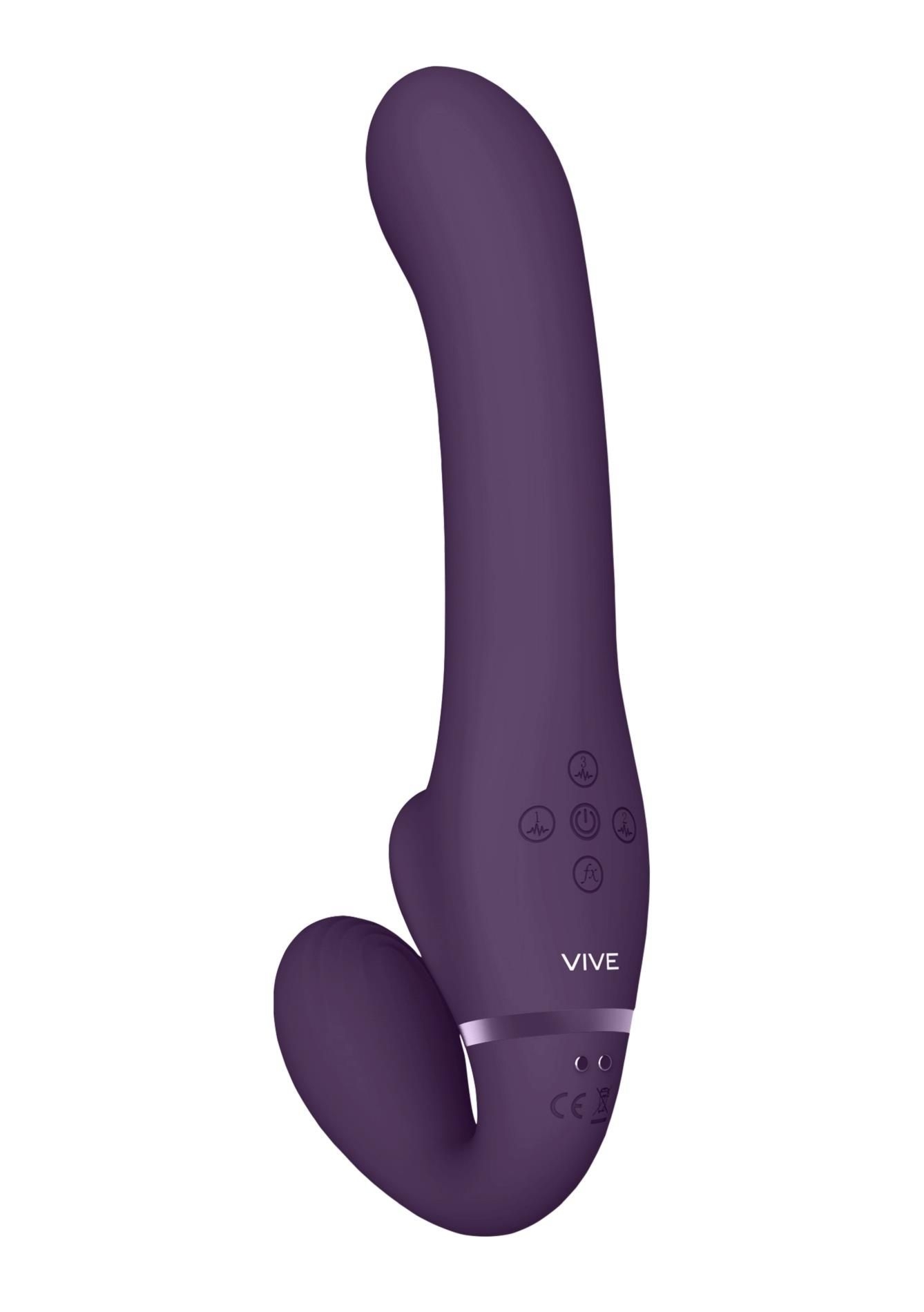 Stymulator Ssący Łechtaczki Ai - Dual Vibrating & Air Wave Tickler Strapless Strapon Vive | 100% ORYGINAŁ