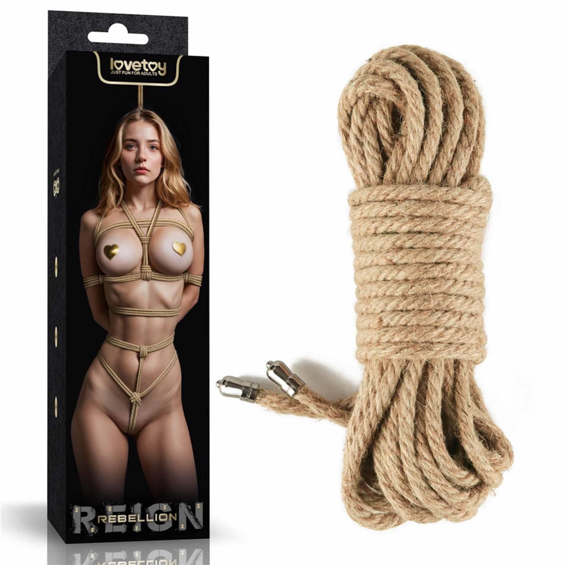 Lina Bondage Rebellion Reign Rustic Hemp Bondage Rope Lovetoy | 100% ORYGINAŁ| DYSKRETNA PRZESYŁKA