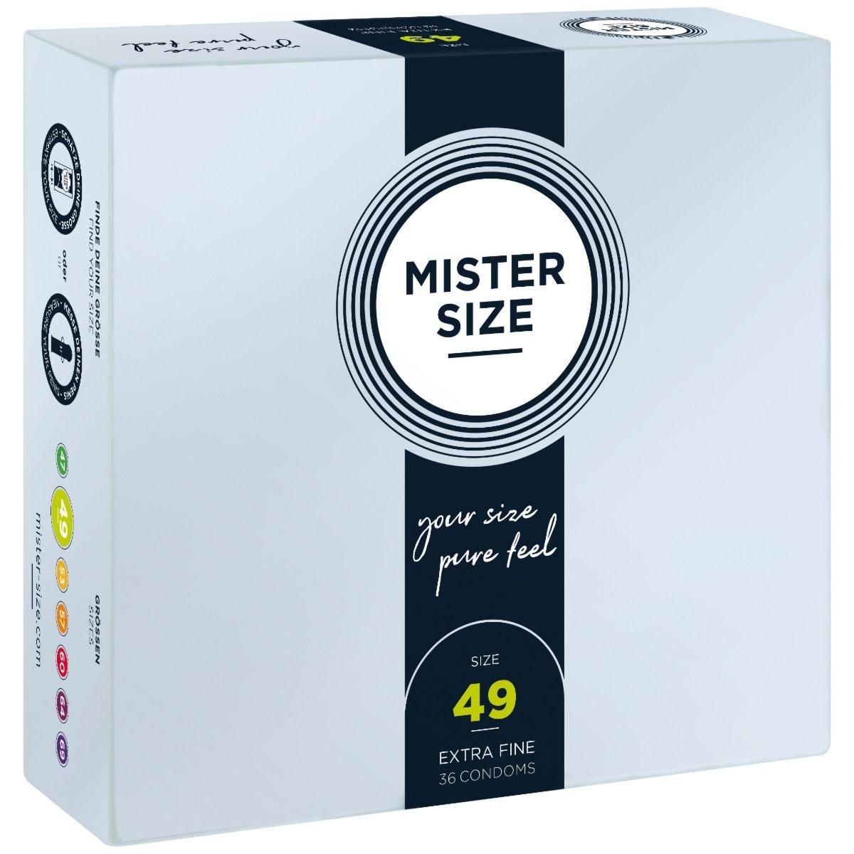 49 Mm Condoms 36 Pieces Mister.Size