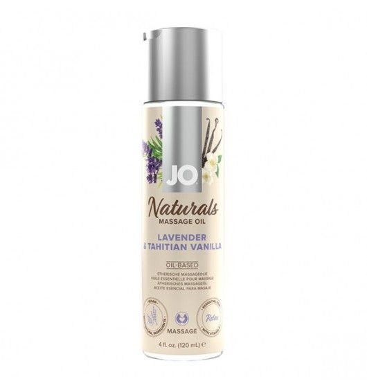 Naturalny Olejek Do Masażu O Zapachu Lawendy I Wanilii Naturals Massage Oil Lavender & Tahitian Vanilla 120 Ml System JO
