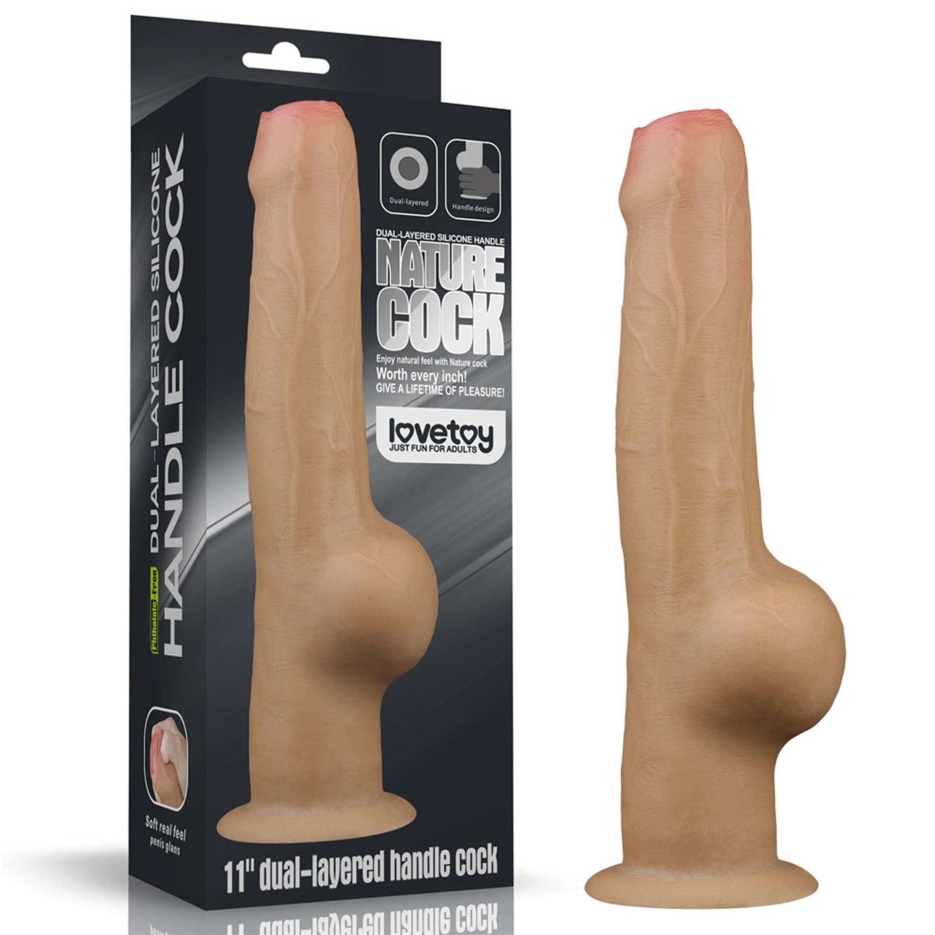 Dildo z Przyssawką Handle Cock Lovetoy 27,9 Cm | 100% ORYGINAŁ