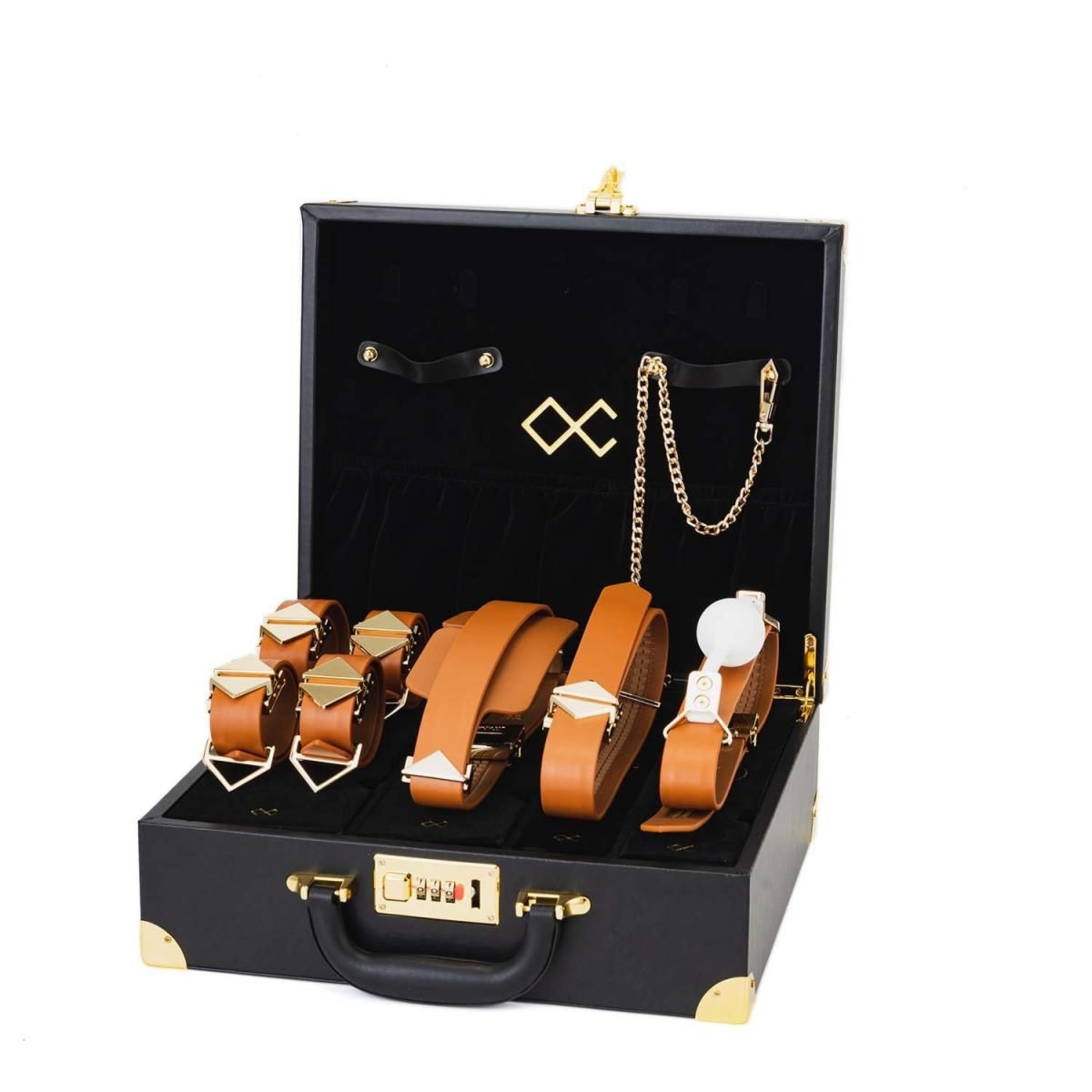 Zestaw Bondage Moonlight Treasure Chest Set Brown LOCKINK