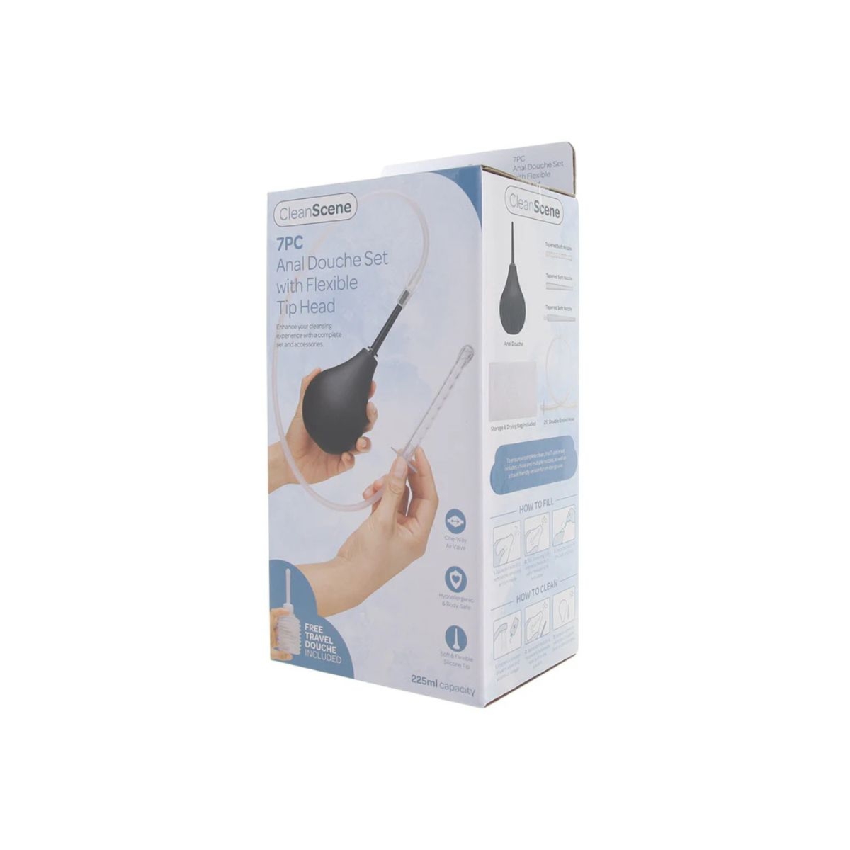 Zestaw Do Higieny Analnej Cleanscene 7Pcs Anal Douche Set Cleanscene