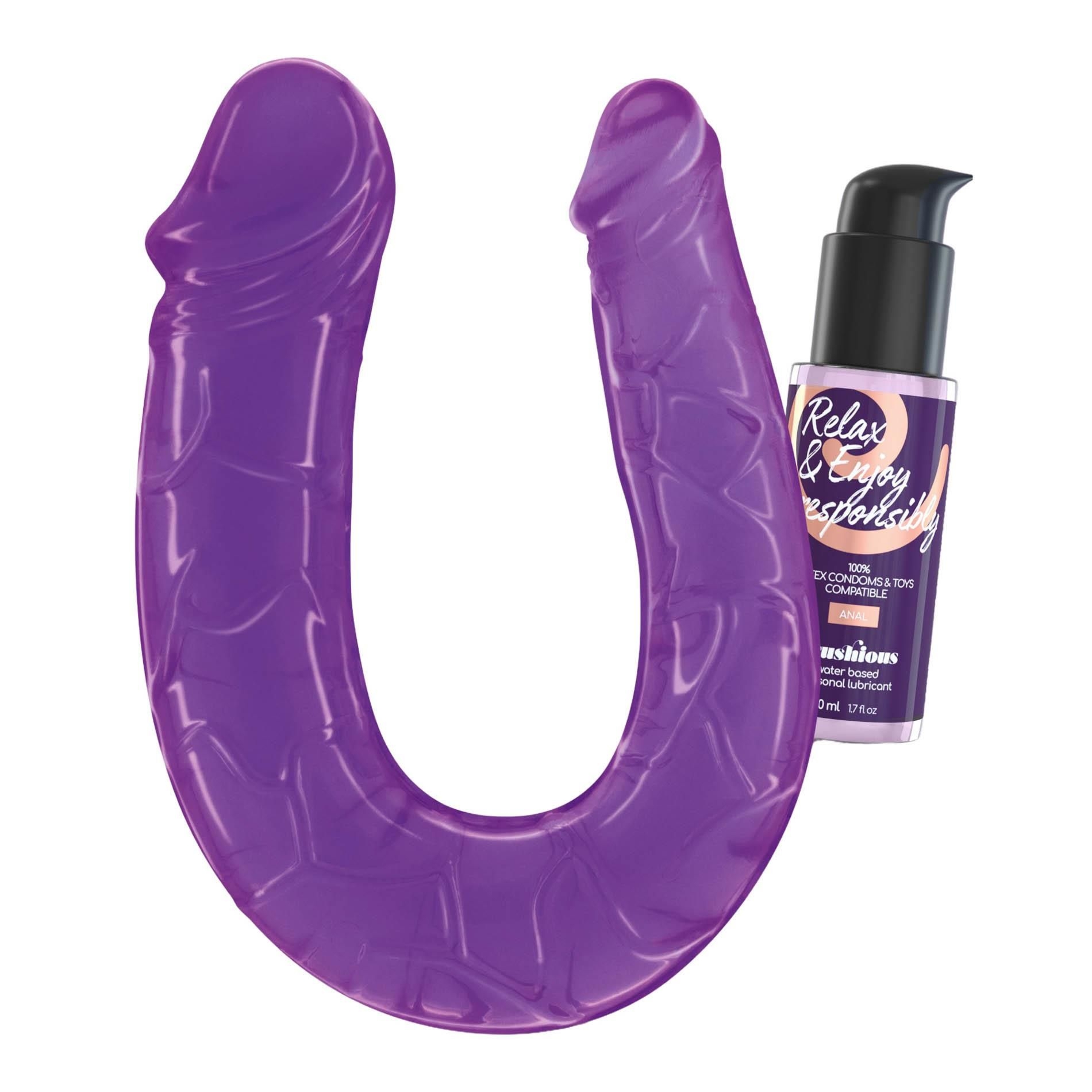 Dildo i Lubrykant Wodny Deep Diver Double With Anal 50ml Purple Crushious 50 Ml Fioletowy | 100% ORYGINAŁ