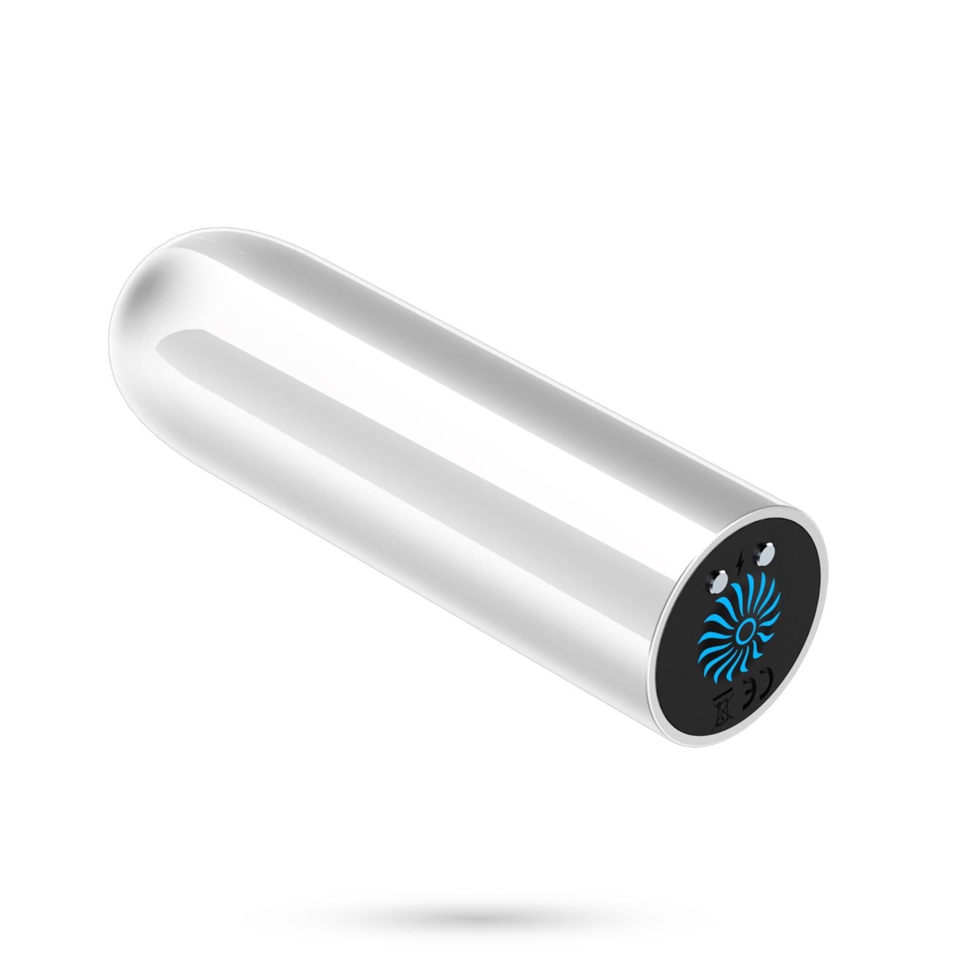 Wibrujący mini wibrator Quackers USB Crushious Biały | 100% ORYGINAŁ