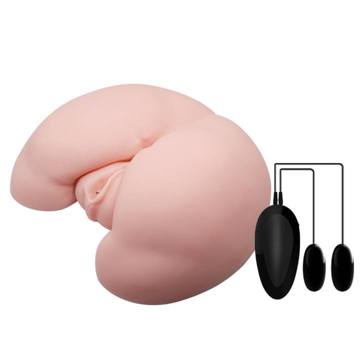 Realistyczny Tyłeczek Pochwa i Anal z Wibracjami Pilot